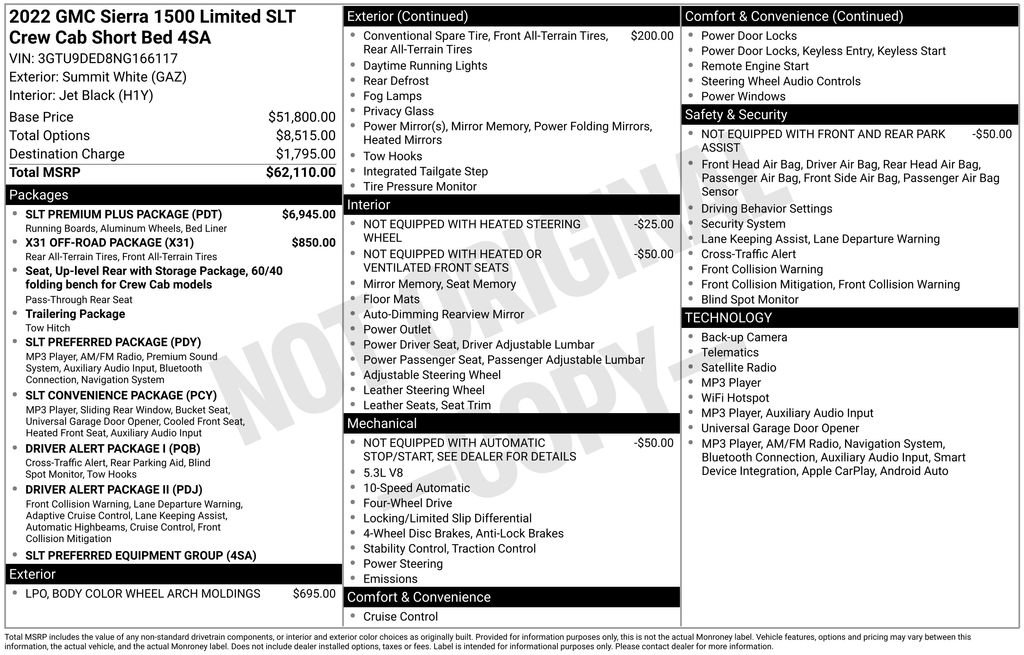 Used 2022 GMC Sierra 1500 SLT w/ SLT Premium Plus Package AWD/4WD image 5