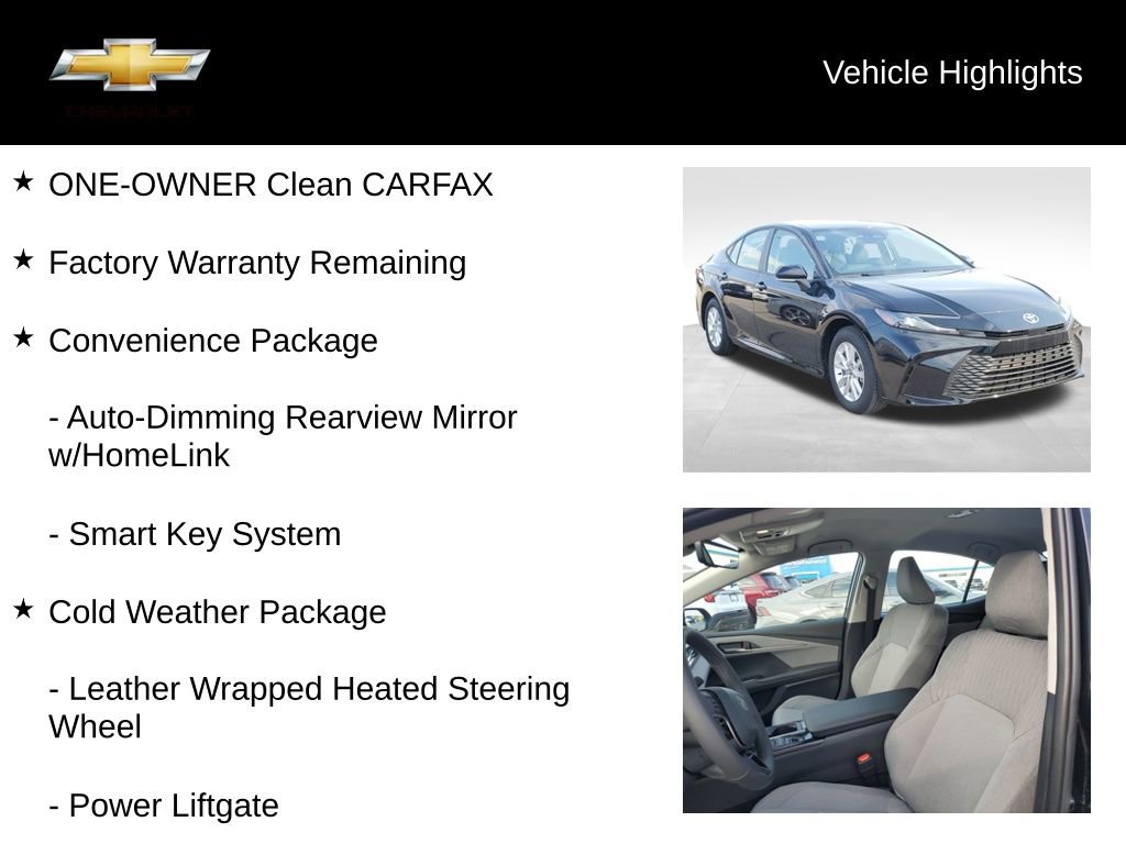 Used 2025 Toyota Camry LE w/ Convenience Package image 18