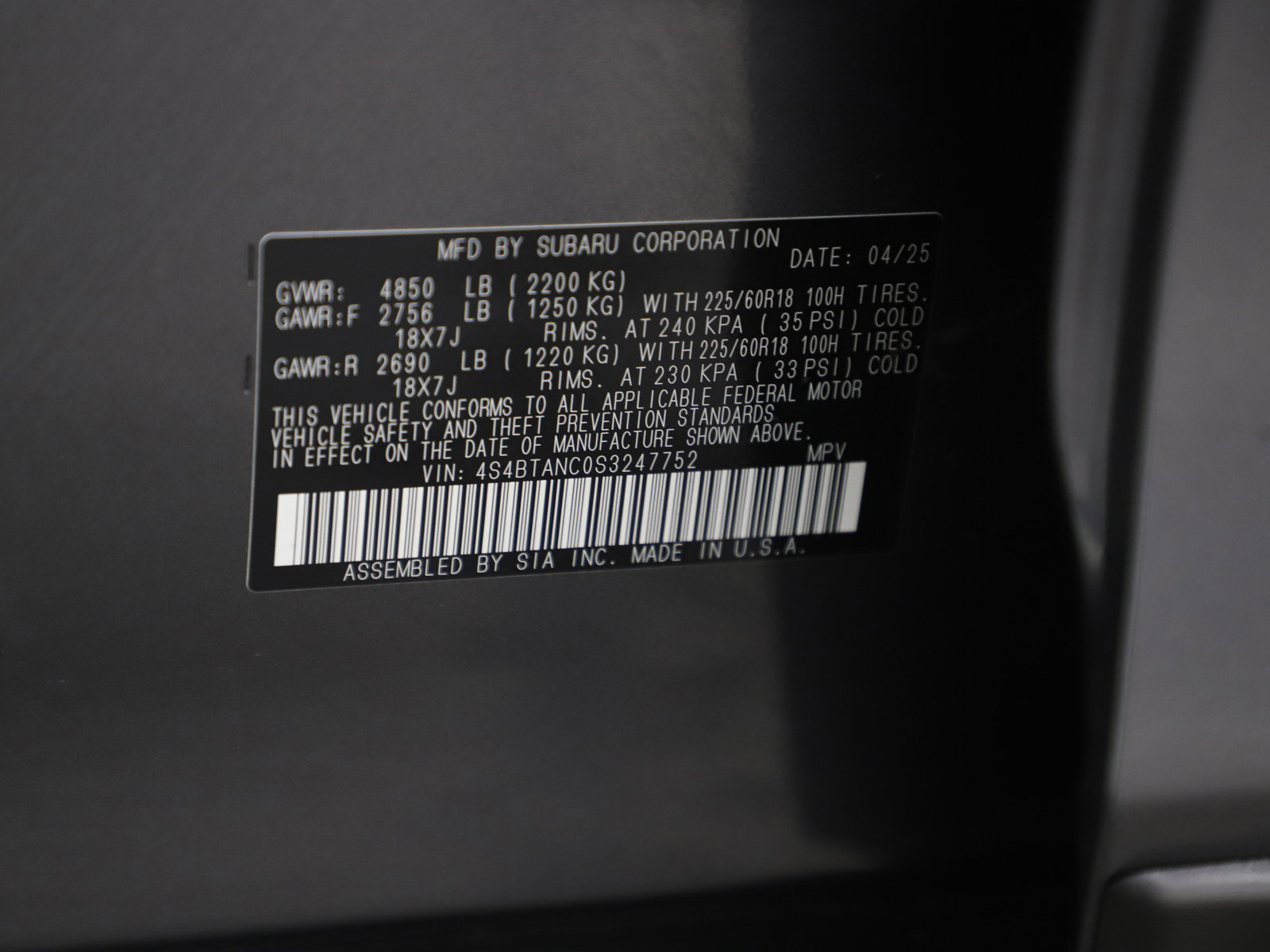 Used 2025 Subaru Outback Limited w/ Tech Package 3 image 28