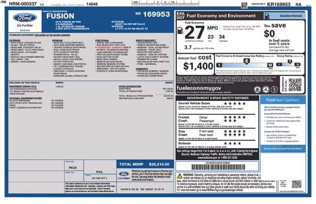 Used 2019 Ford Fusion SE w/ Equipment Group 151A FWD image 31