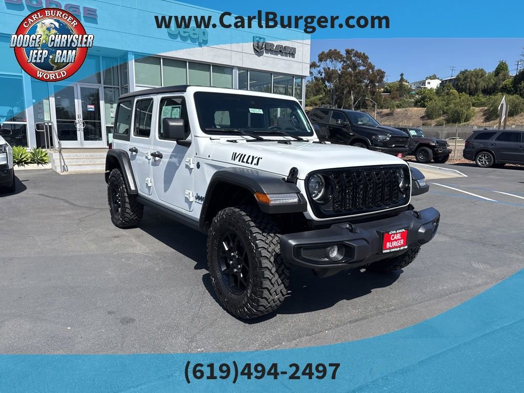 Certified 2025 Jeep Wrangler Unlimited Sport S 4xe AWD/4WD image 1