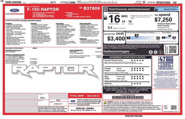 Used 2024 Ford F150 Raptor AWD/4WD image 29