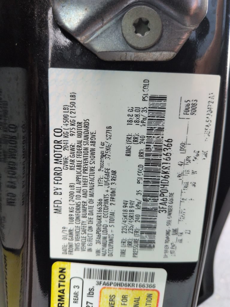 Used 2019 Ford Fusion SE w/ Equipment Group 151A FWD image 29