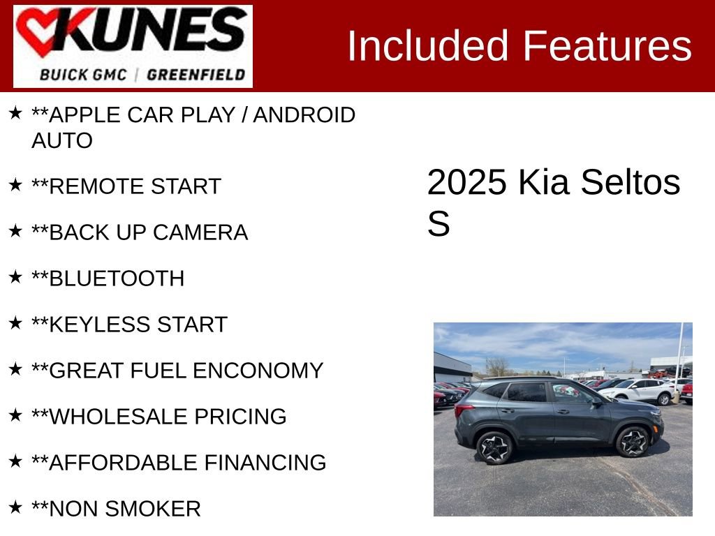 Used 2025 Kia Seltos S image 2
