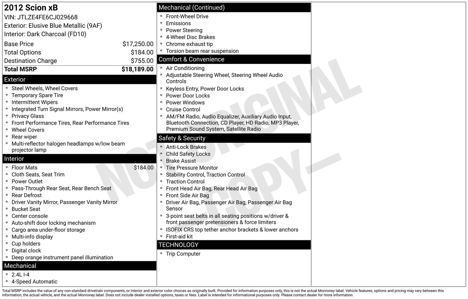 Used 2012 Scion xB image 24