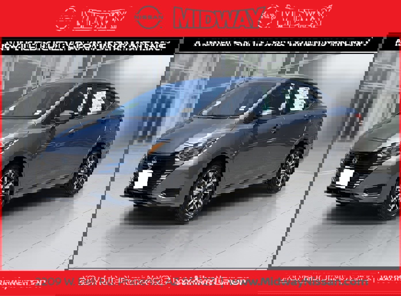 New 2025 Nissan Versa SV w/ Trunk Package