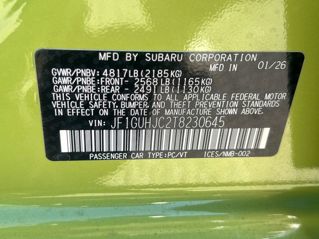 New 2026 Subaru Impreza RS image 31