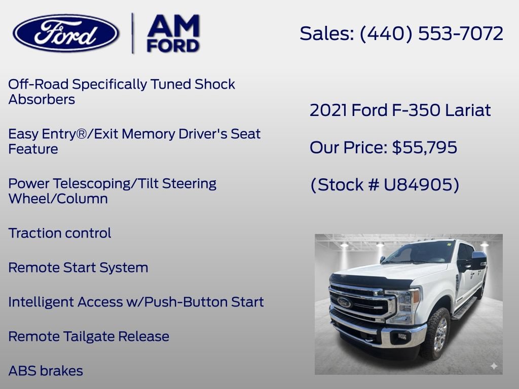 Used 2021 Ford F350 Lariat w/ Lariat Ultimate Package AWD/4WD image 39