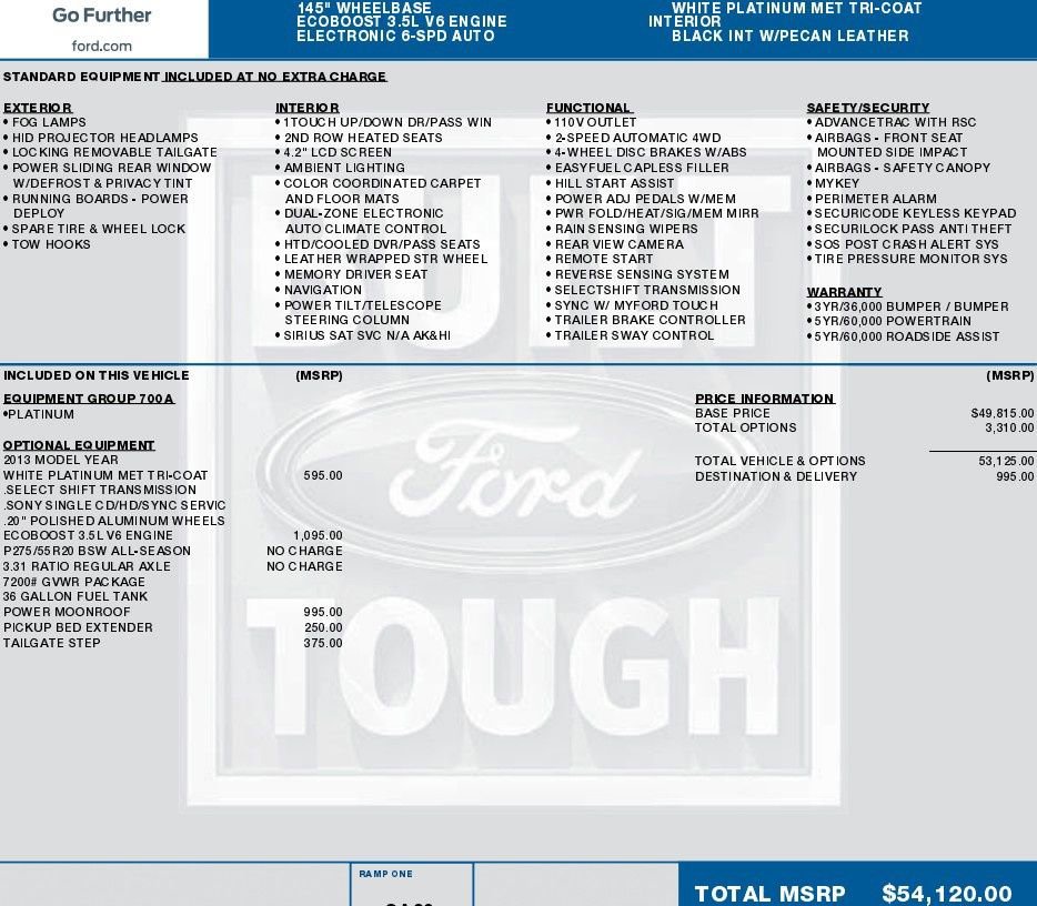 Used 2013 Ford F150 Platinum AWD/4WD image 2