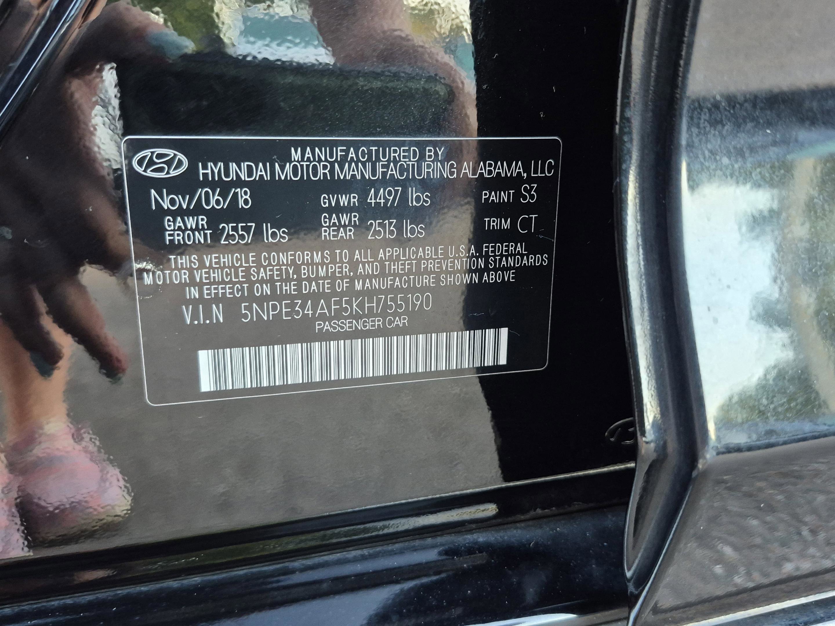 Used 2019 Hyundai Sonata Sport w/ Tech Package 03 FWD image 32