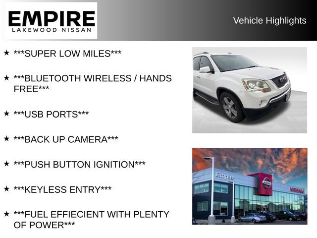 Used 2011 GMC Acadia SLT AWD/4WD image 2