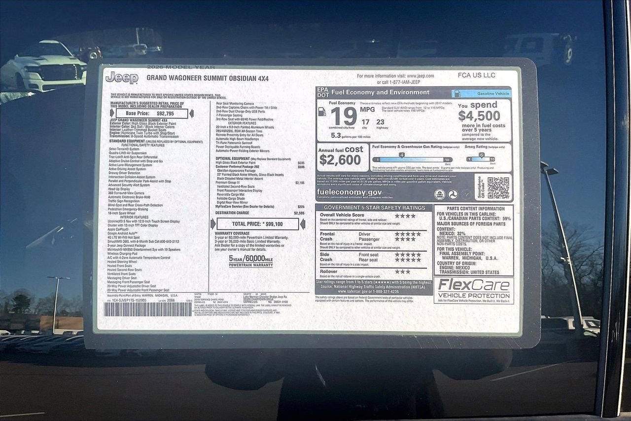 New 2026 Jeep Grand Wagoneer Summit w/ Premium Group III image 42