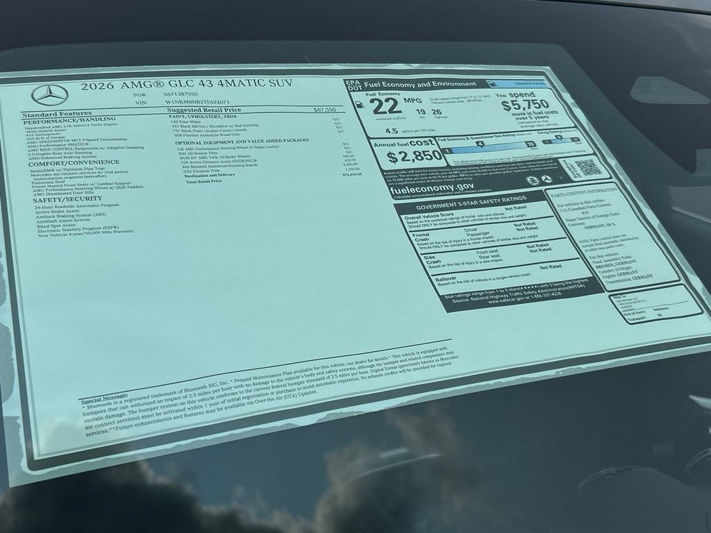 New 2026 Mercedes-Benz GLC 43 AMG 4MATIC image 38