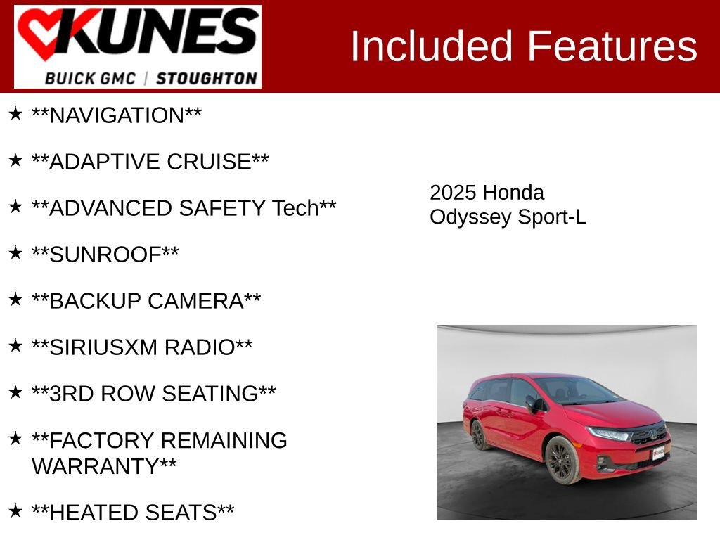 Used 2025 Honda Odyssey Sport-L image 2