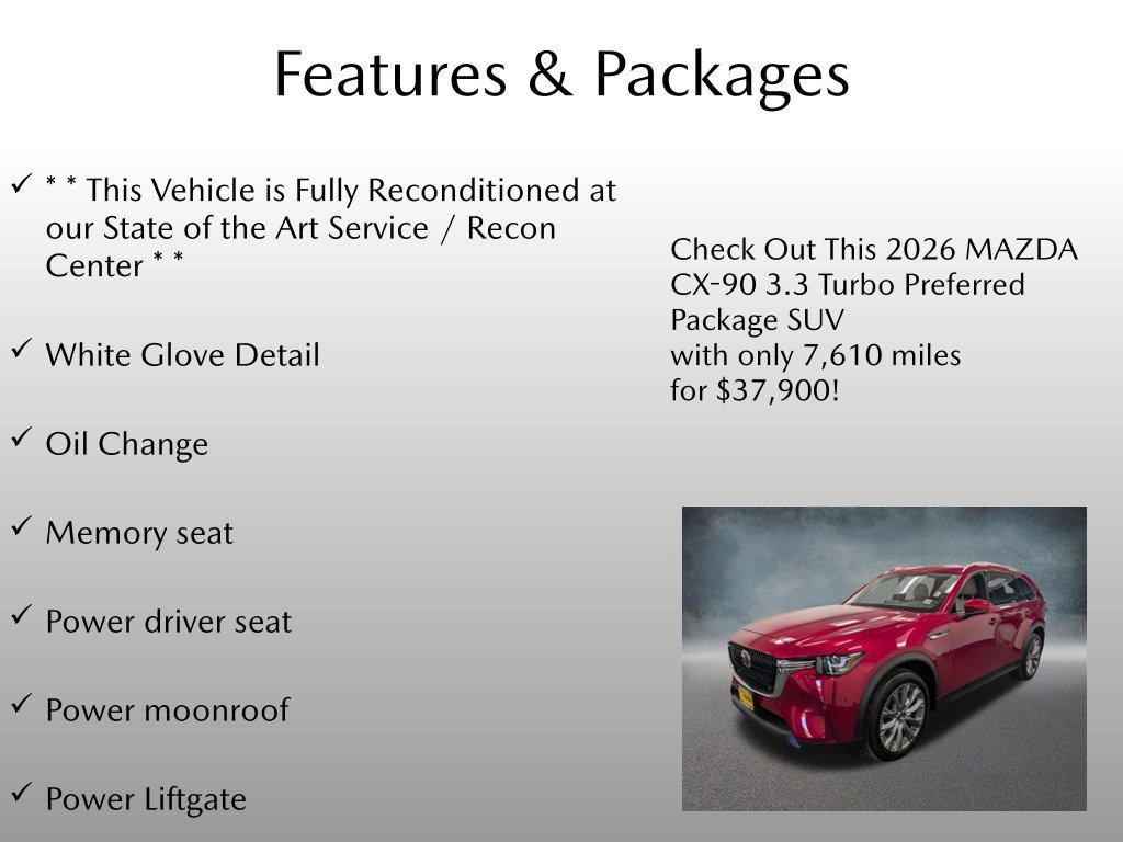 Certified 2026 MAZDA CX-90 3.3 Turbo w/ Preferred Package AWD/4WD image 4