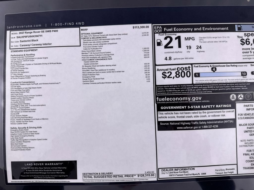 New 2027 Land Rover Range Rover SE AWD/4WD image 24