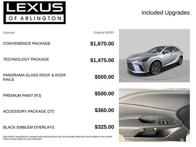 New 2026 Lexus RX 350 Premium Plus w/ Convenience Package AWD/4WD image 4