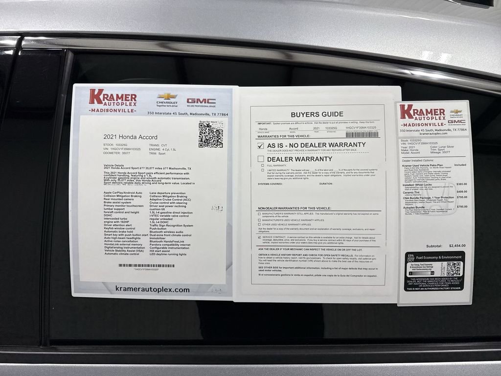 Used 2021 Honda Accord Sport image 35