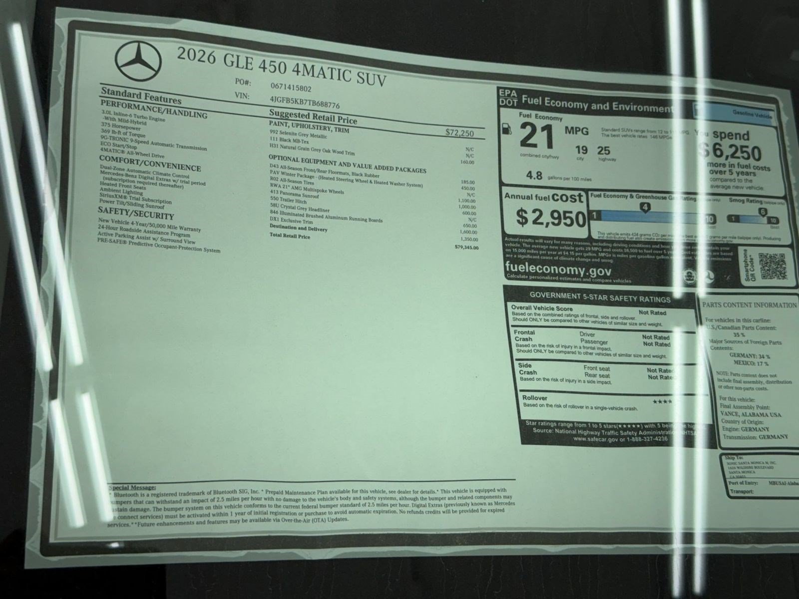 New 2026 Mercedes-Benz GLE 450 4MATIC image 33