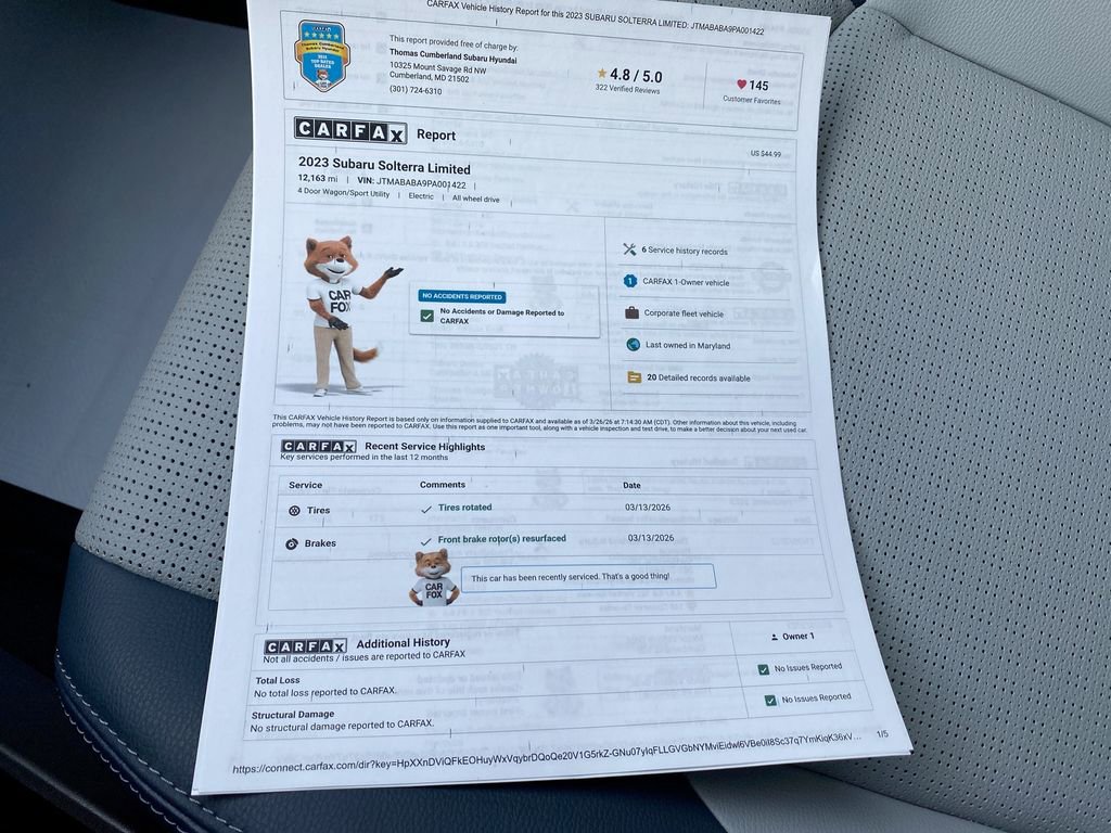 Certified 2023 Subaru Solterra AWD image 42