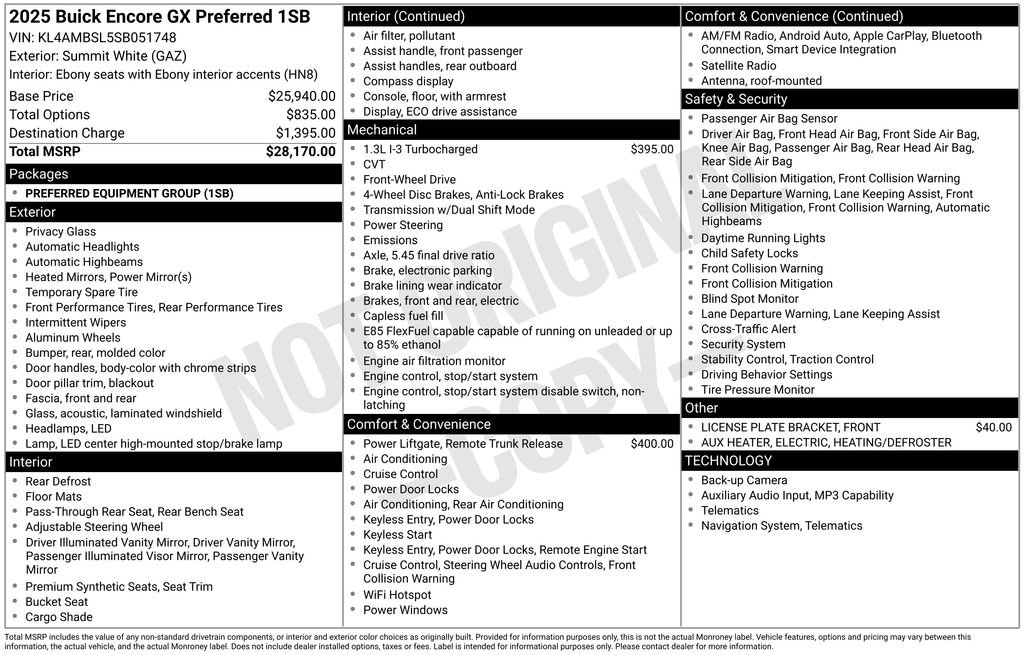New 2025 Buick Encore GX Preferred FWD image 6