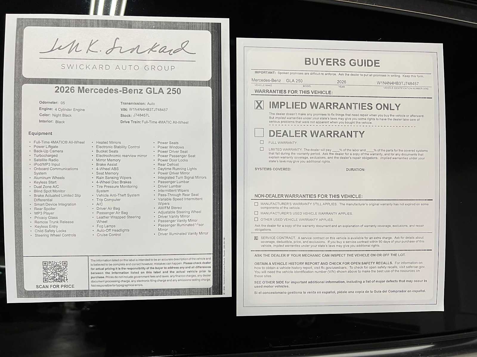 Used 2026 Mercedes-Benz GLA 250 4MATIC image 40