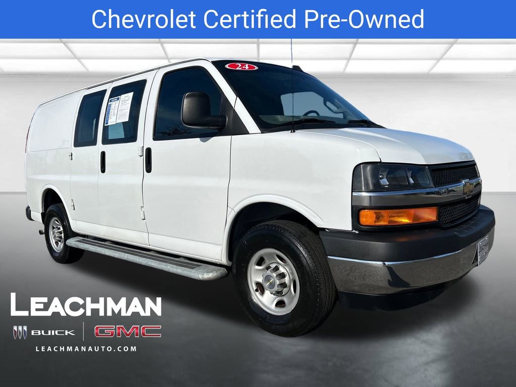 Certified 2024 Chevrolet Express 2500 Work Van 3D Cargo Van w/ Driver Convenience Package