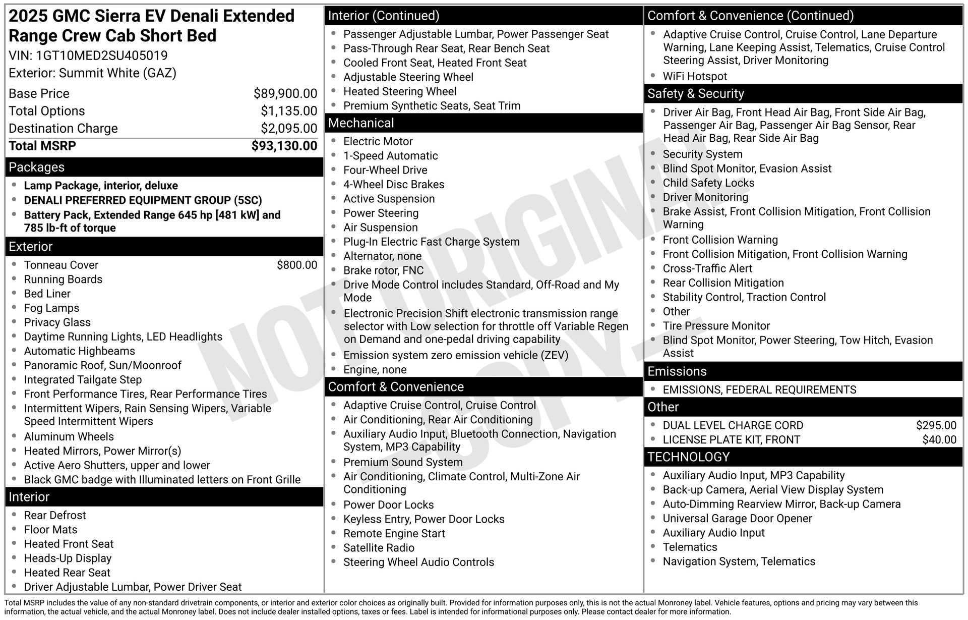 New 2025 GMC Sierra EV Denali image 3