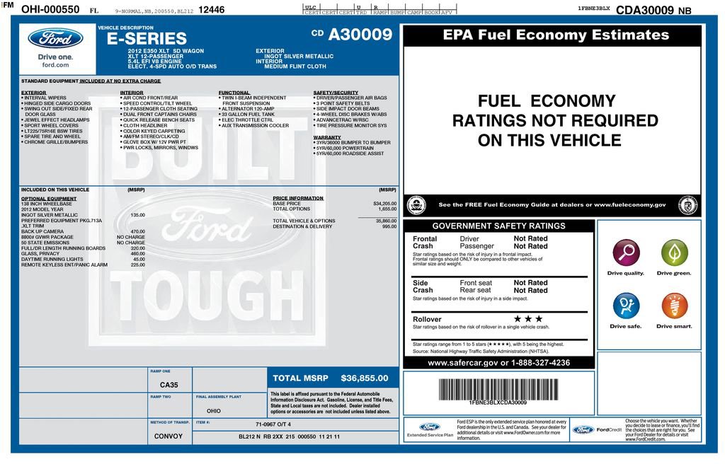 Used 2012 Ford E-350 and Econoline 350 XLT image 48