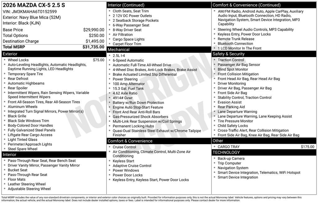 New 2026 MAZDA CX-5 AWD 2.5 S image 35