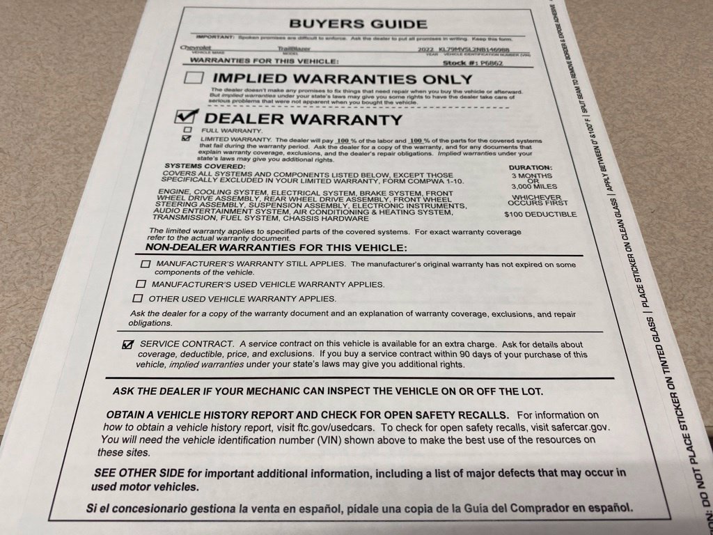 Used 2022 Chevrolet TrailBlazer ACTIV w/ Sun and Liftgate Package FWD image 35