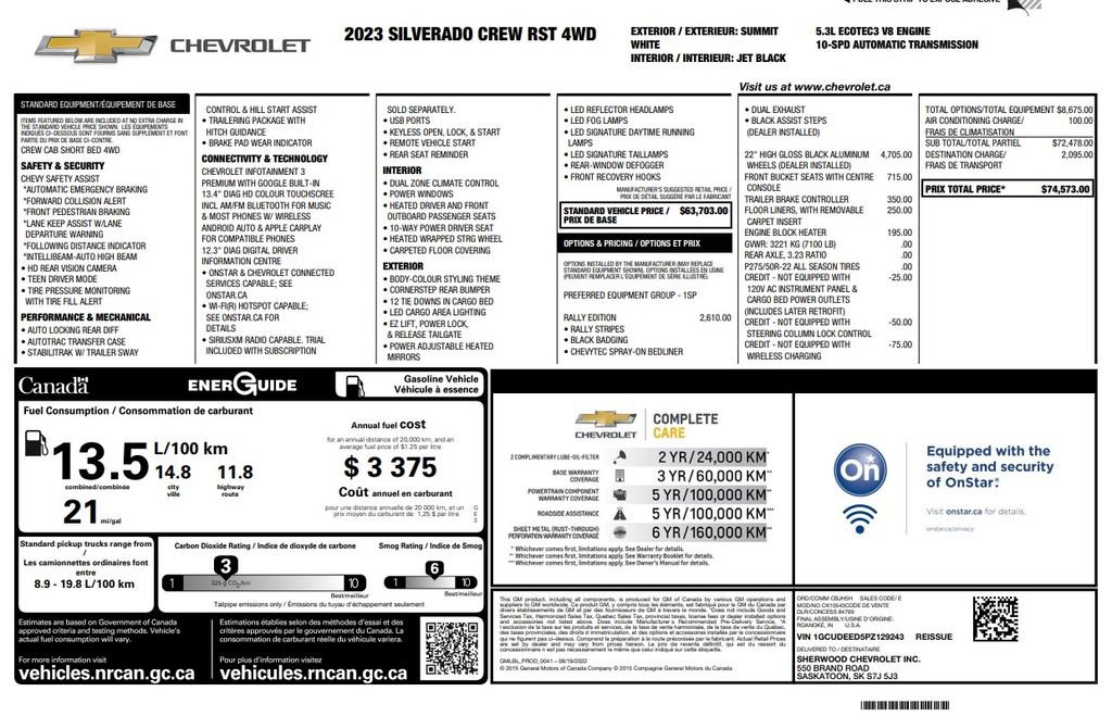 Used 2023 Chevrolet Silverado 1500 RST w/ Rally Edition AWD/4WD image 3