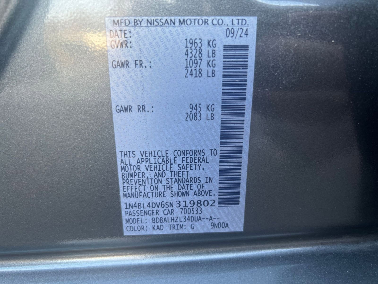 Used 2025 Nissan Altima 2.5 SV image 23