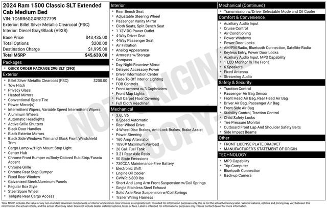 Used 2024 RAM 1500 Classic SLT image 27