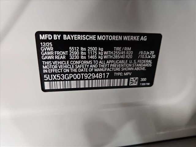 Certified 2026 BMW X3 xDrive30i w/ M Sport Package AWD/4WD image 25