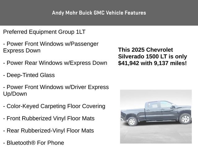 Used 2025 Chevrolet Silverado 1500 LT w/ Work Truck Package image 8