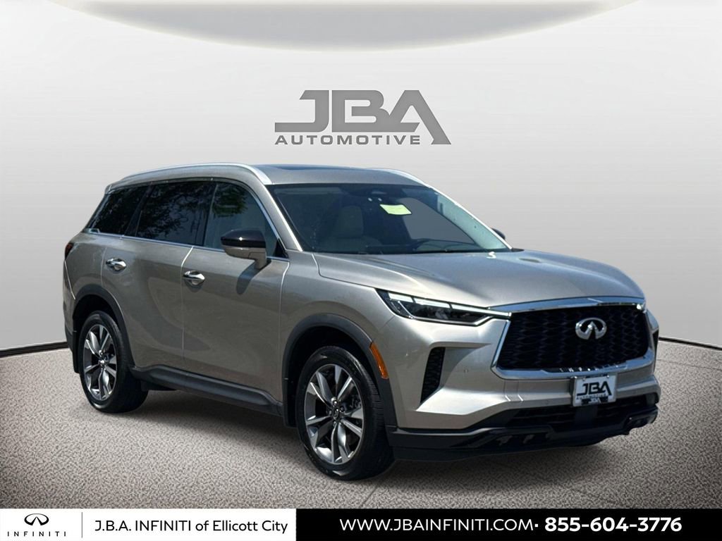 Used 2023 INFINITI QX60 Luxe w/ Cargo Package AWD/4WD video 1