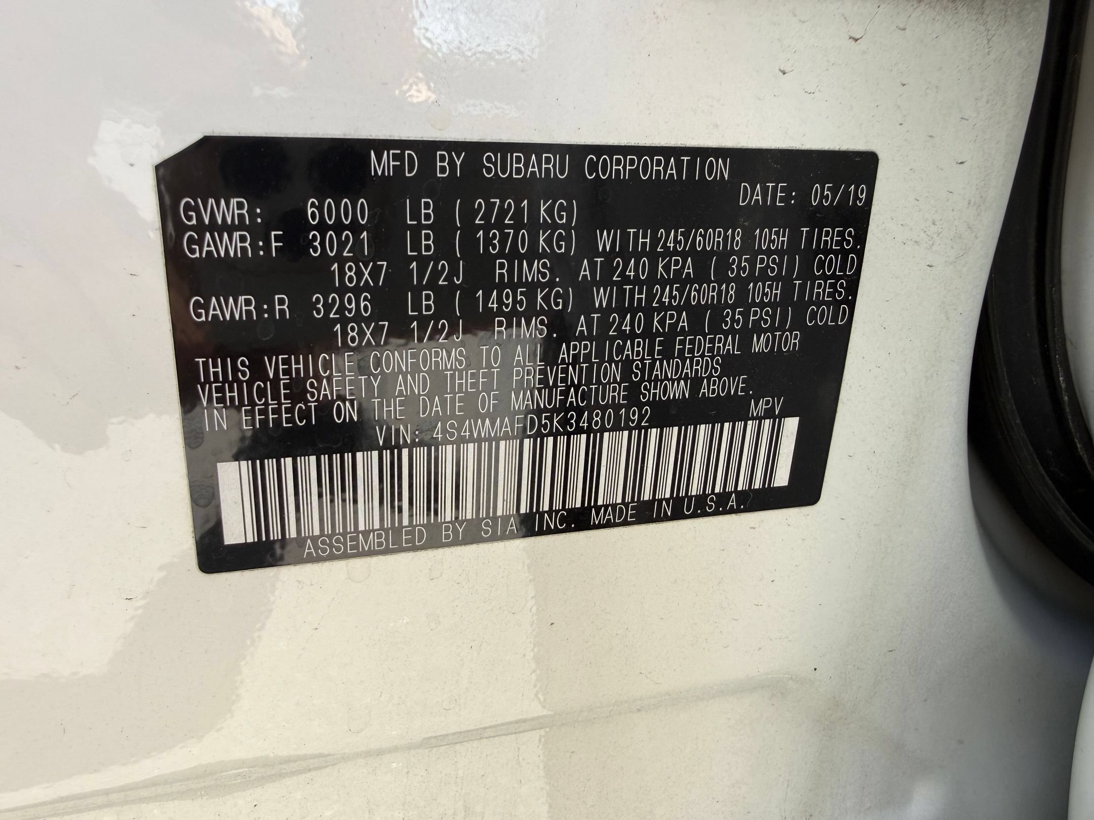 Used 2019 Subaru Ascent Premium AWD/4WD image 32