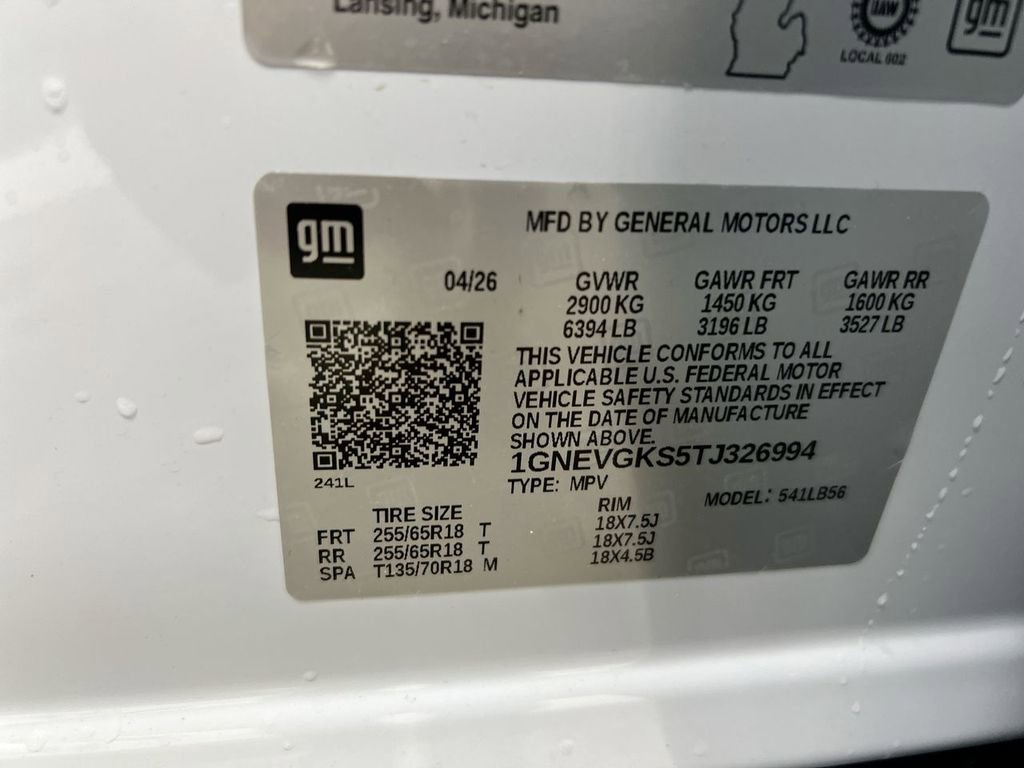 New 2026 Chevrolet Traverse LT AWD/4WD image 29