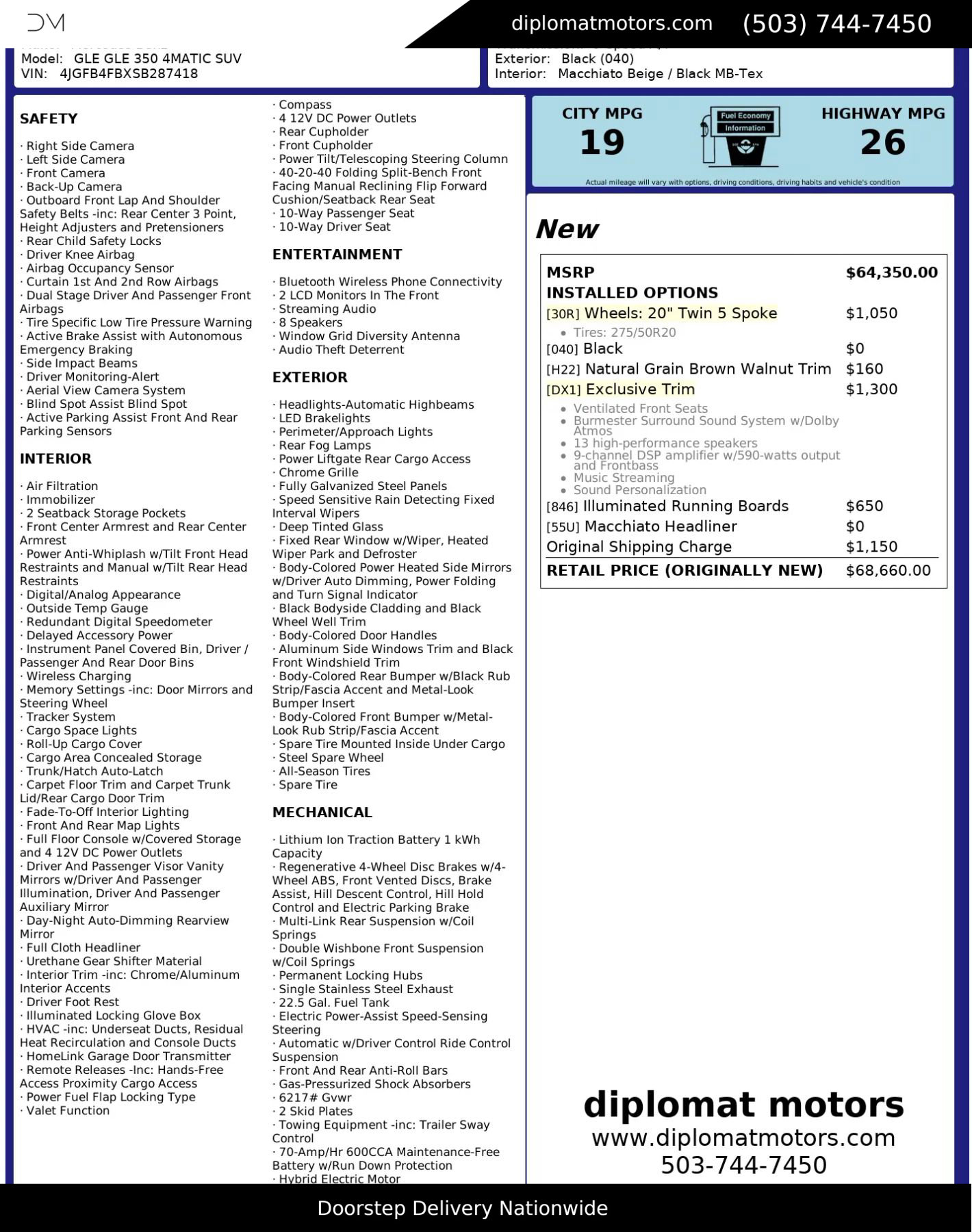 Used 2025 Mercedes-Benz GLE 350 4MATIC image 2