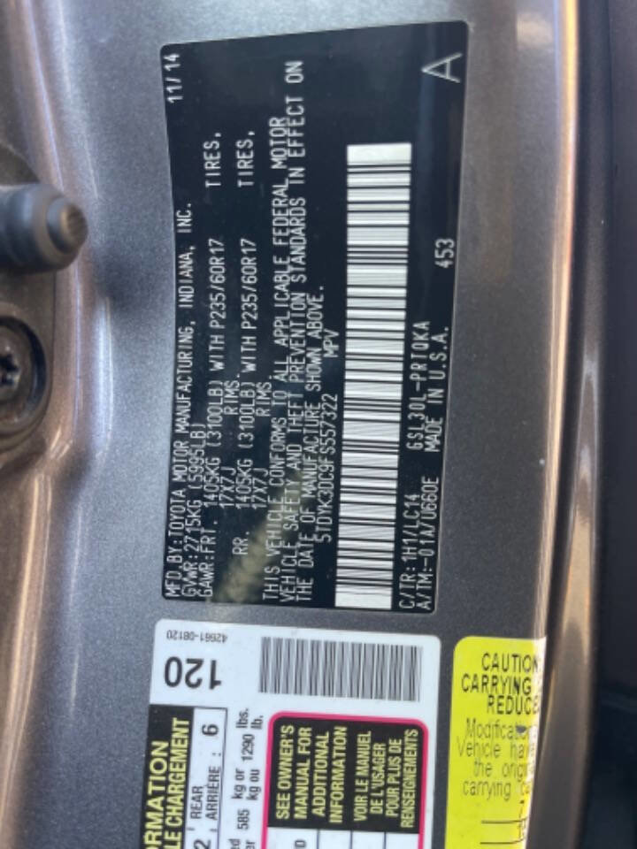 Used 2015 Toyota Sienna XLE w/ XLE Navigation Package image 18