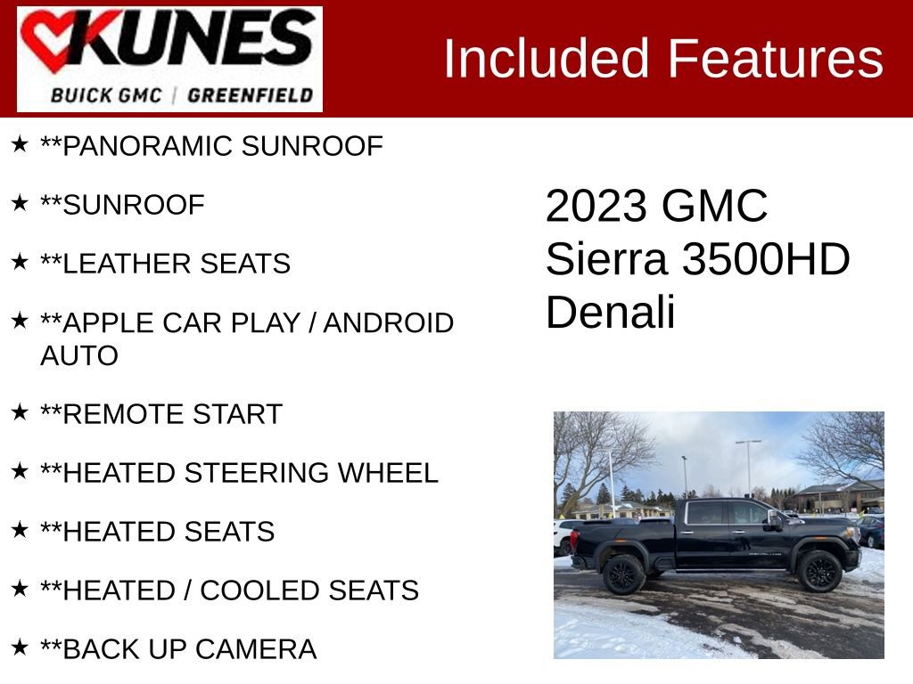 Used 2023 GMC Sierra 3500 Denali w/ Denali Black Diamond Edition image 2