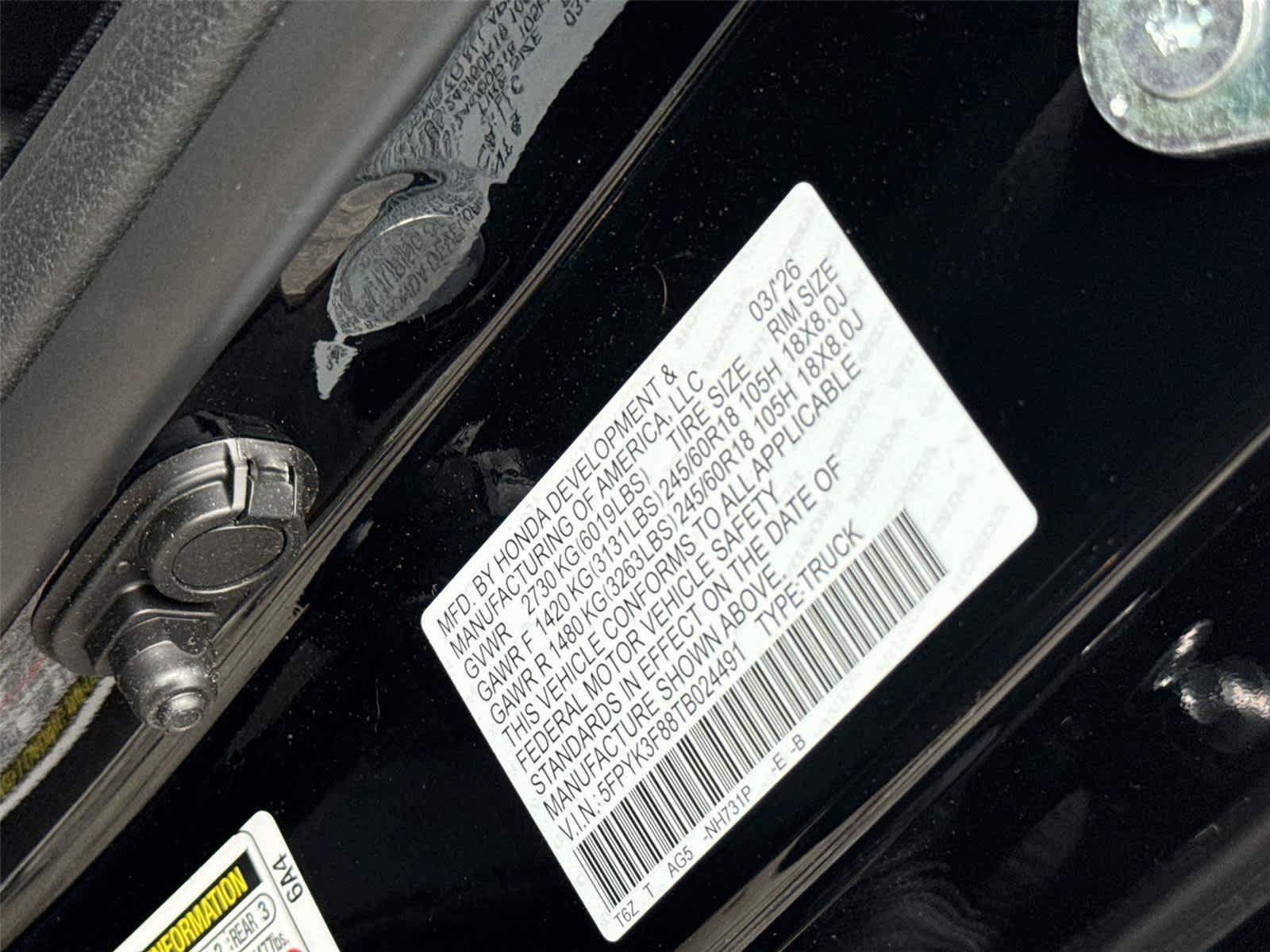 Used 2026 Honda Ridgeline Black Edition image 32