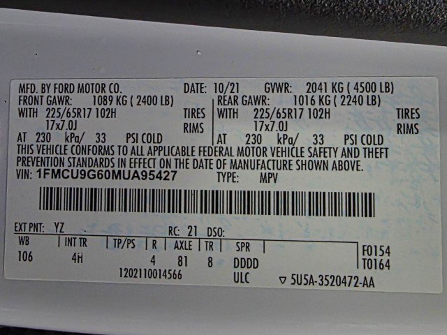 Used 2021 Ford Escape SE w/ Convenience Package image 42