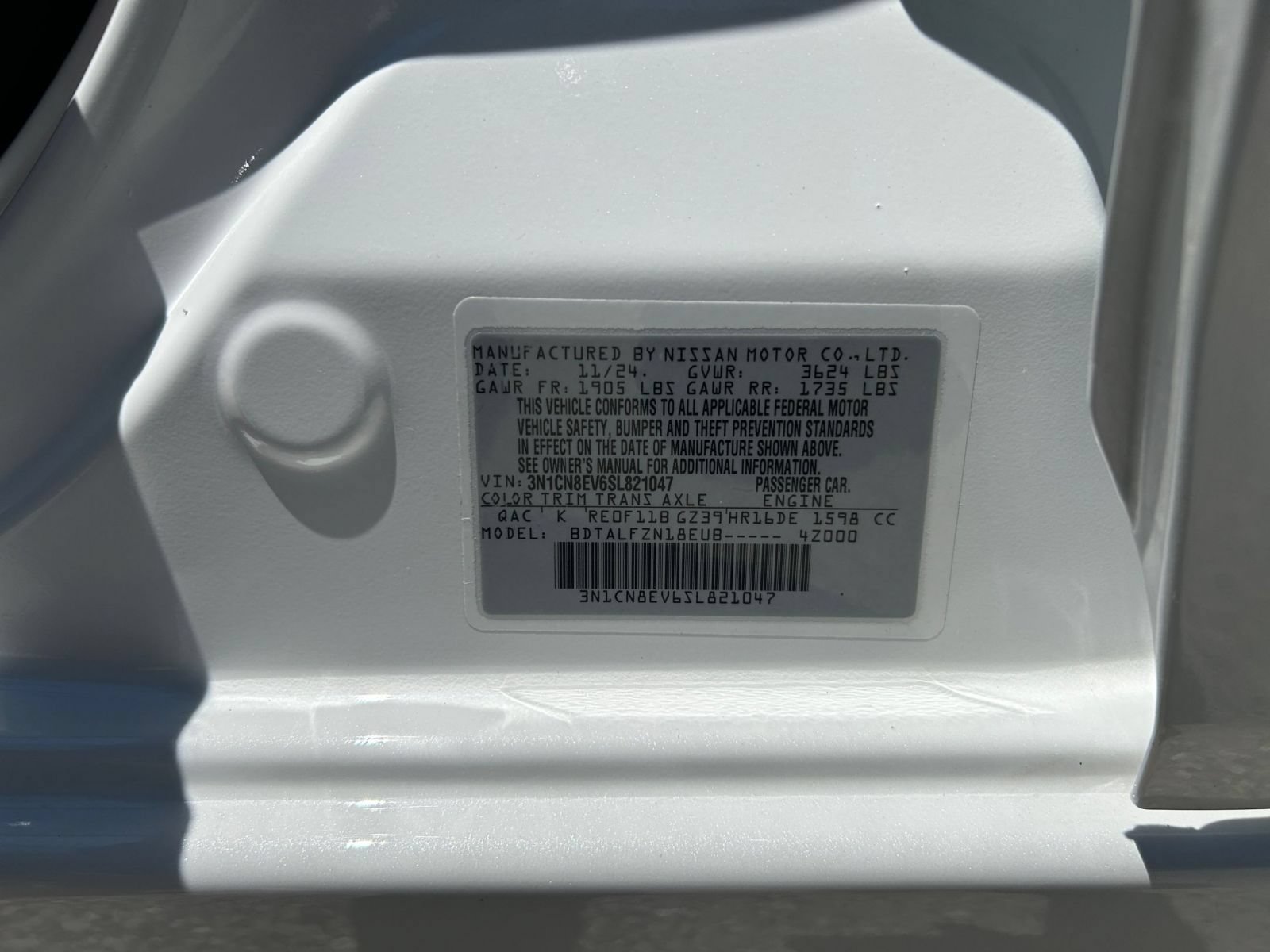 Used 2025 Nissan Versa SV FWD image 19