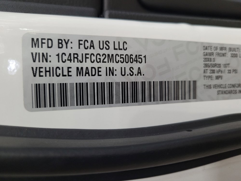 Used 2021 Jeep Grand Cherokee Overland AWD/4WD image 33