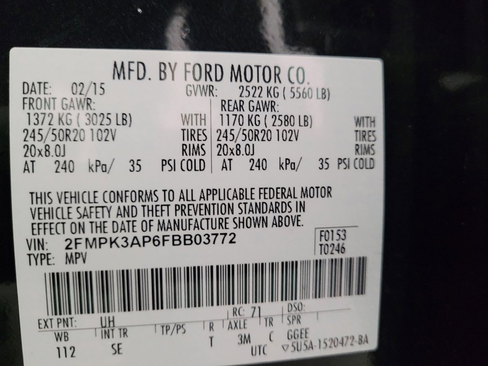 Used 2015 Ford Edge Sport w/ Equipment Group 401A image 33