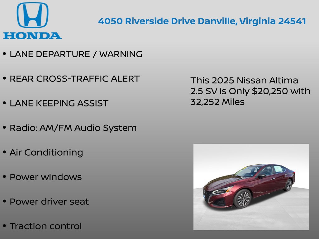 Used 2025 Nissan Altima 2.5 SV FWD image 12