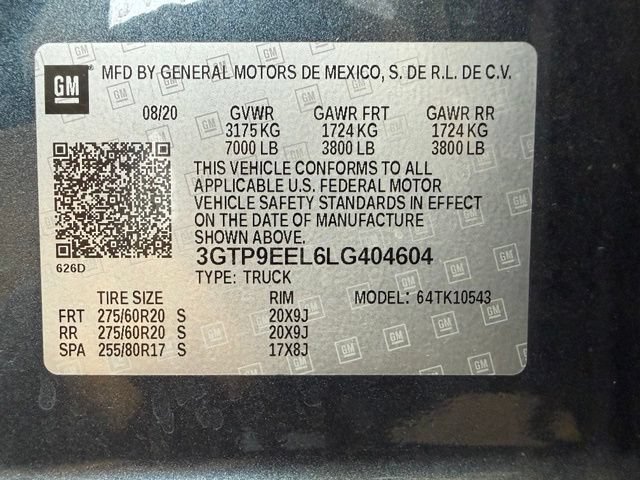 Used 2020 GMC Sierra 1500 AT4 w/ Technology Package AWD/4WD image 26