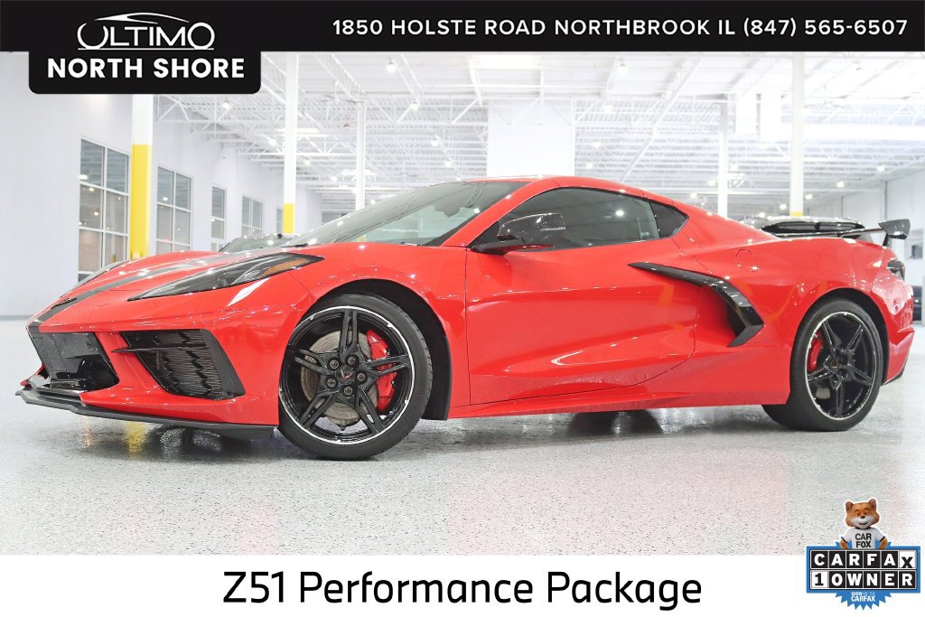 Used 2022 Chevrolet Corvette Stingray Preferred Cpe w/ Z51 Performance Package RWD image 1